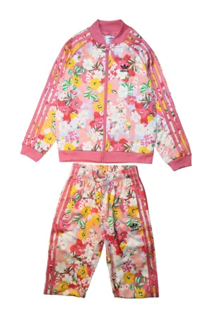 Adidas Floral Track Suit Set 7-8Y