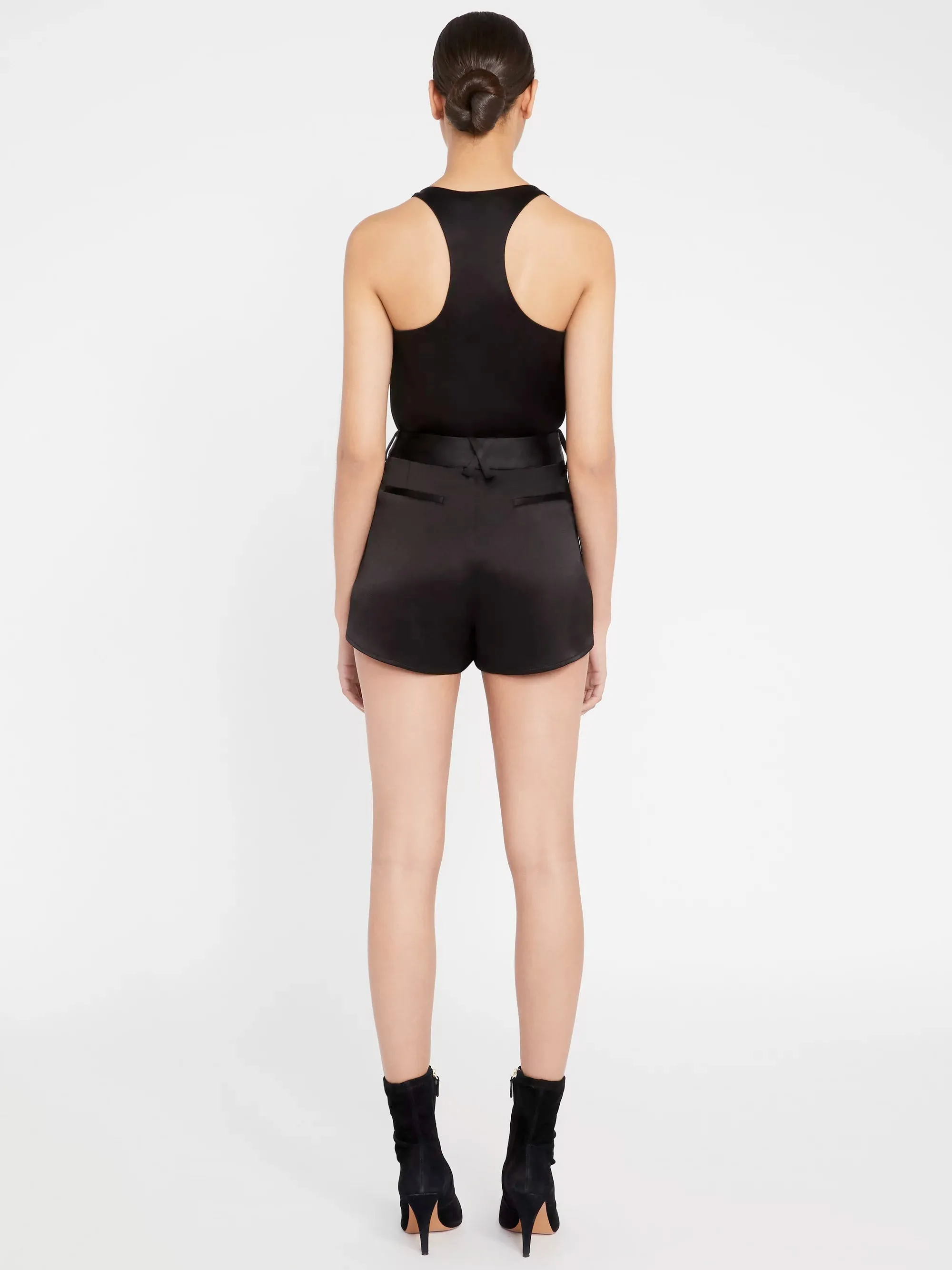 Alice   Olivia - Alden High-Waisted Butterfly Short in Black