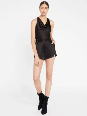 Alice   Olivia - Alden High-Waisted Butterfly Short in Black