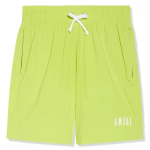 Amiri Core Logo Swim Shorts Lime