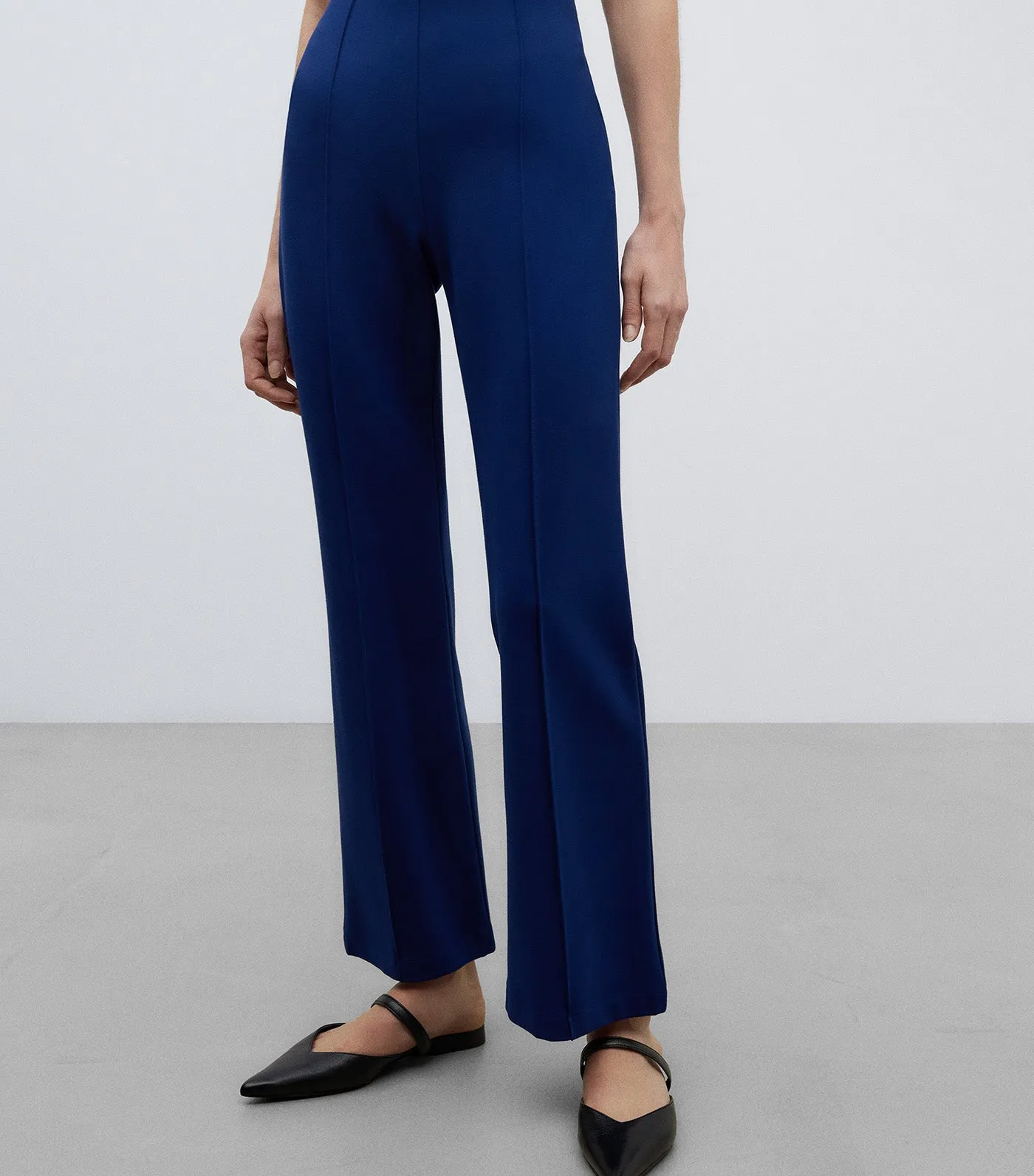 Ankle Trousers Navy Blue