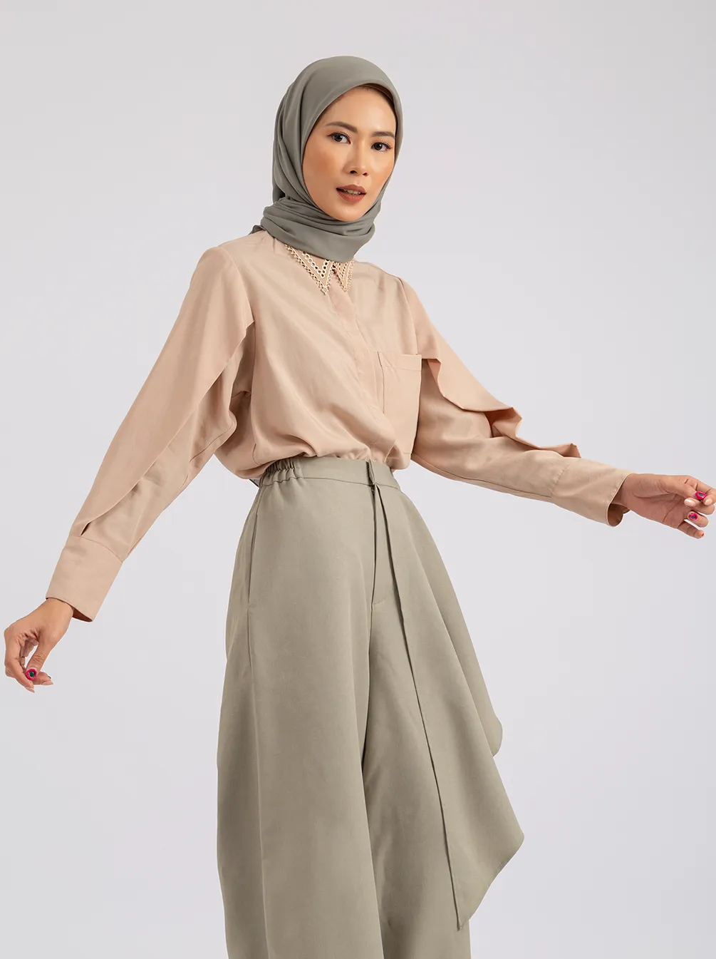 AYDA TOP PLAIN SAND