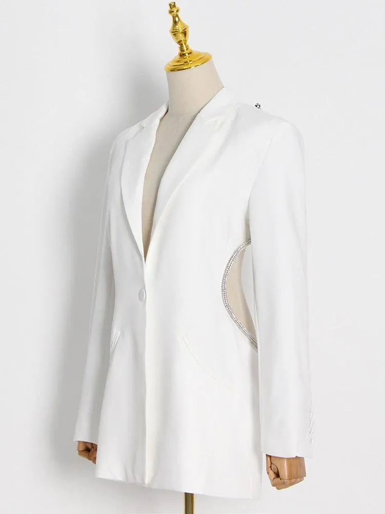 Backless Diamond Knot Blazer