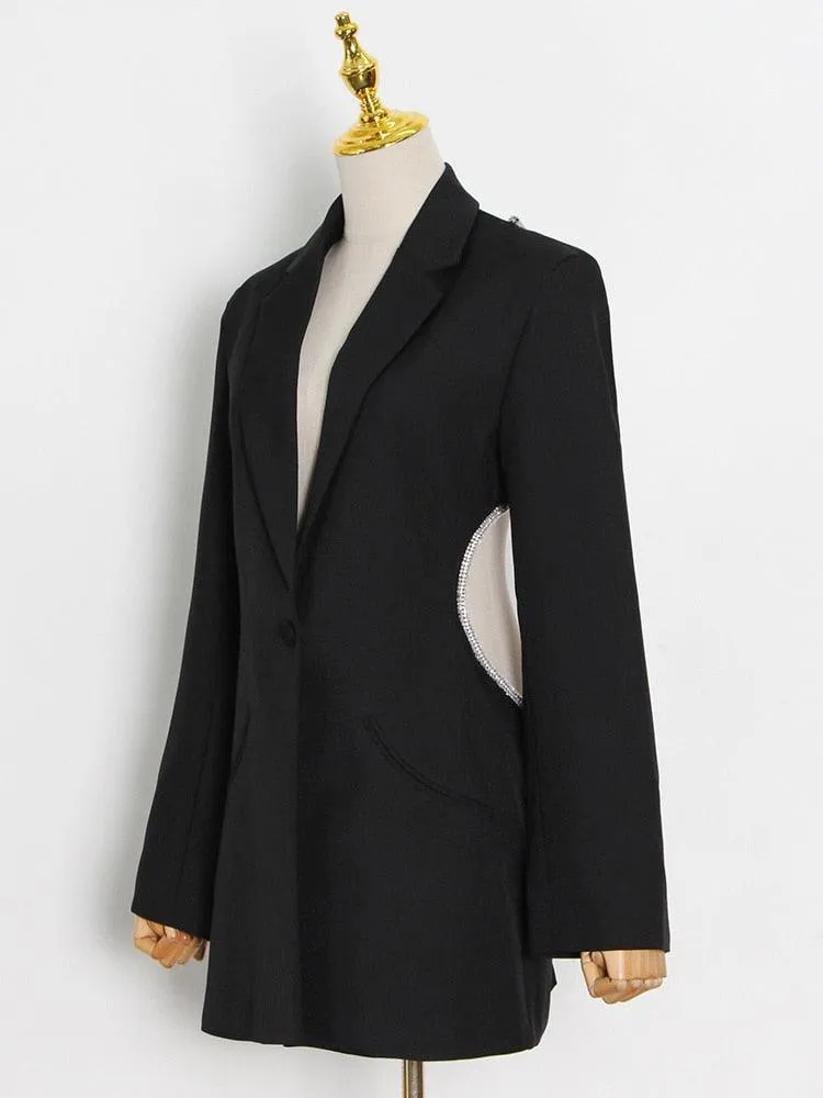 Backless Diamond Knot Blazer