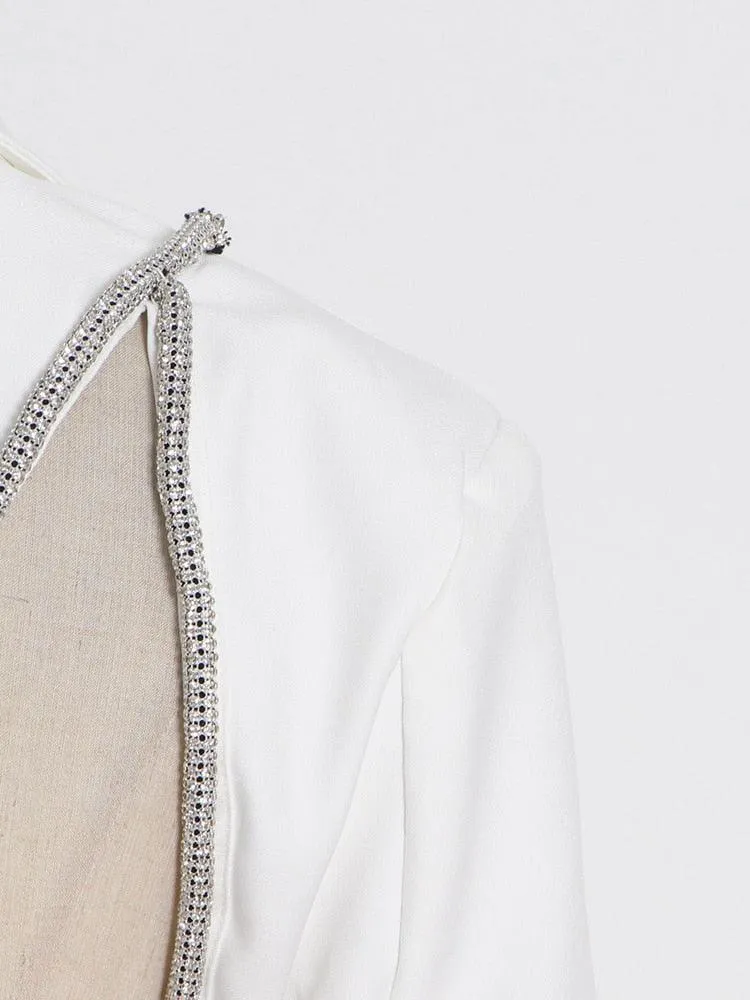 Backless Diamond Knot Blazer