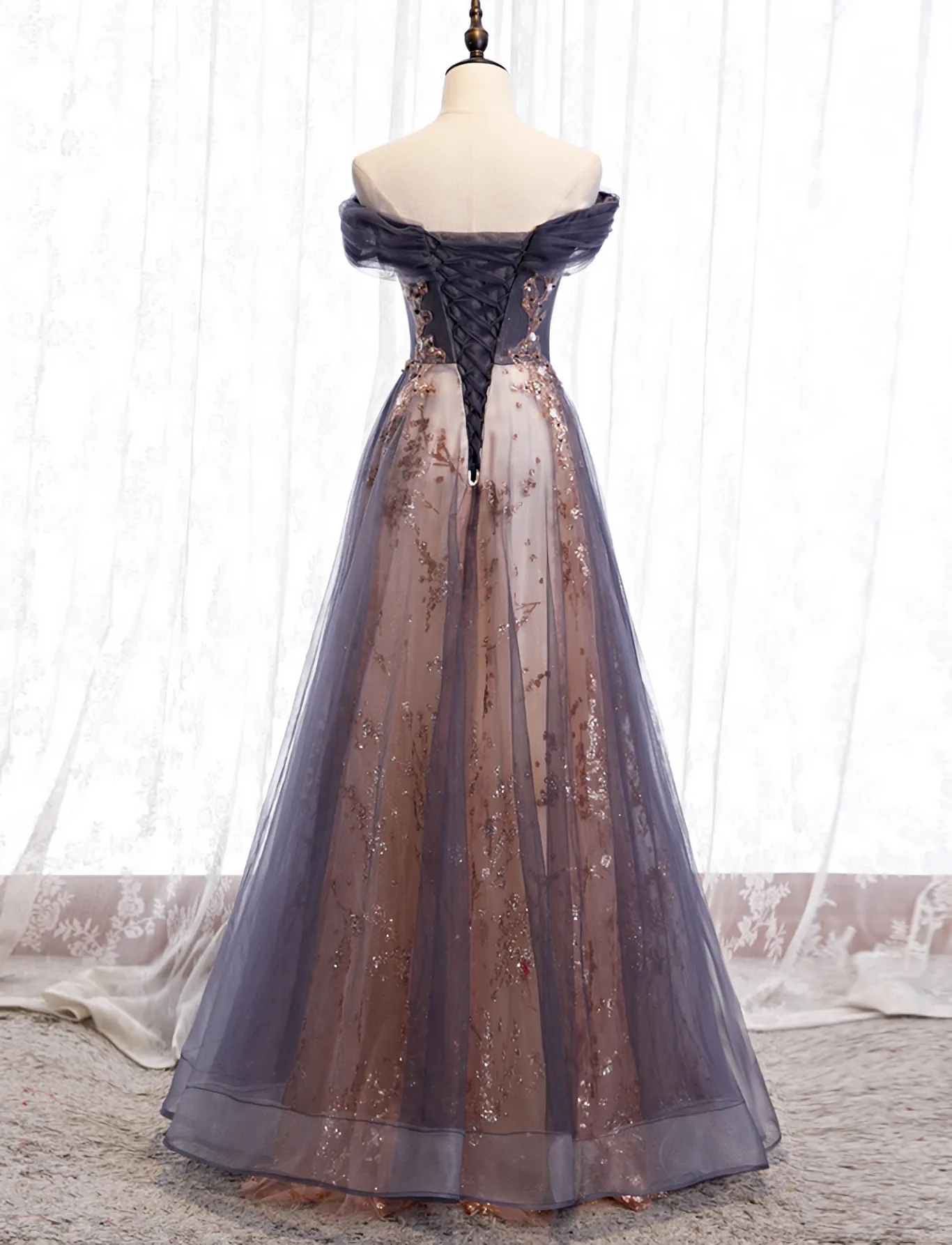 Beautiful Tulle Long A-line 2025 Party Dresses