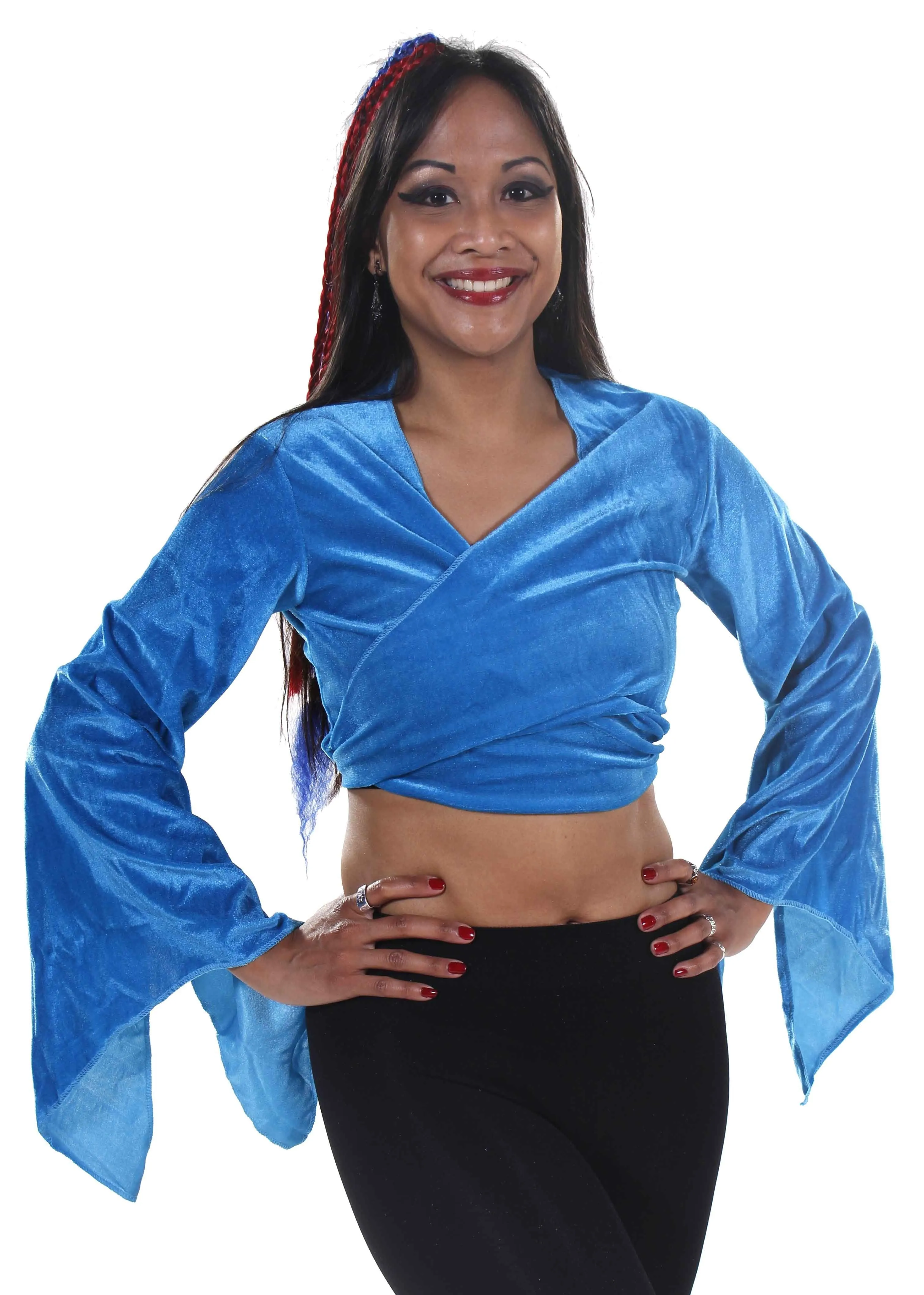 Belly Dance Velvet Choli Tie Top | MELOURA