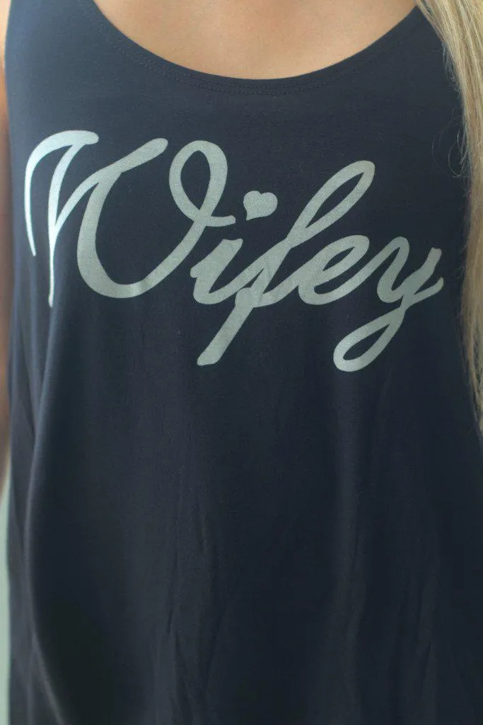 Black "Wifey" Tank Top