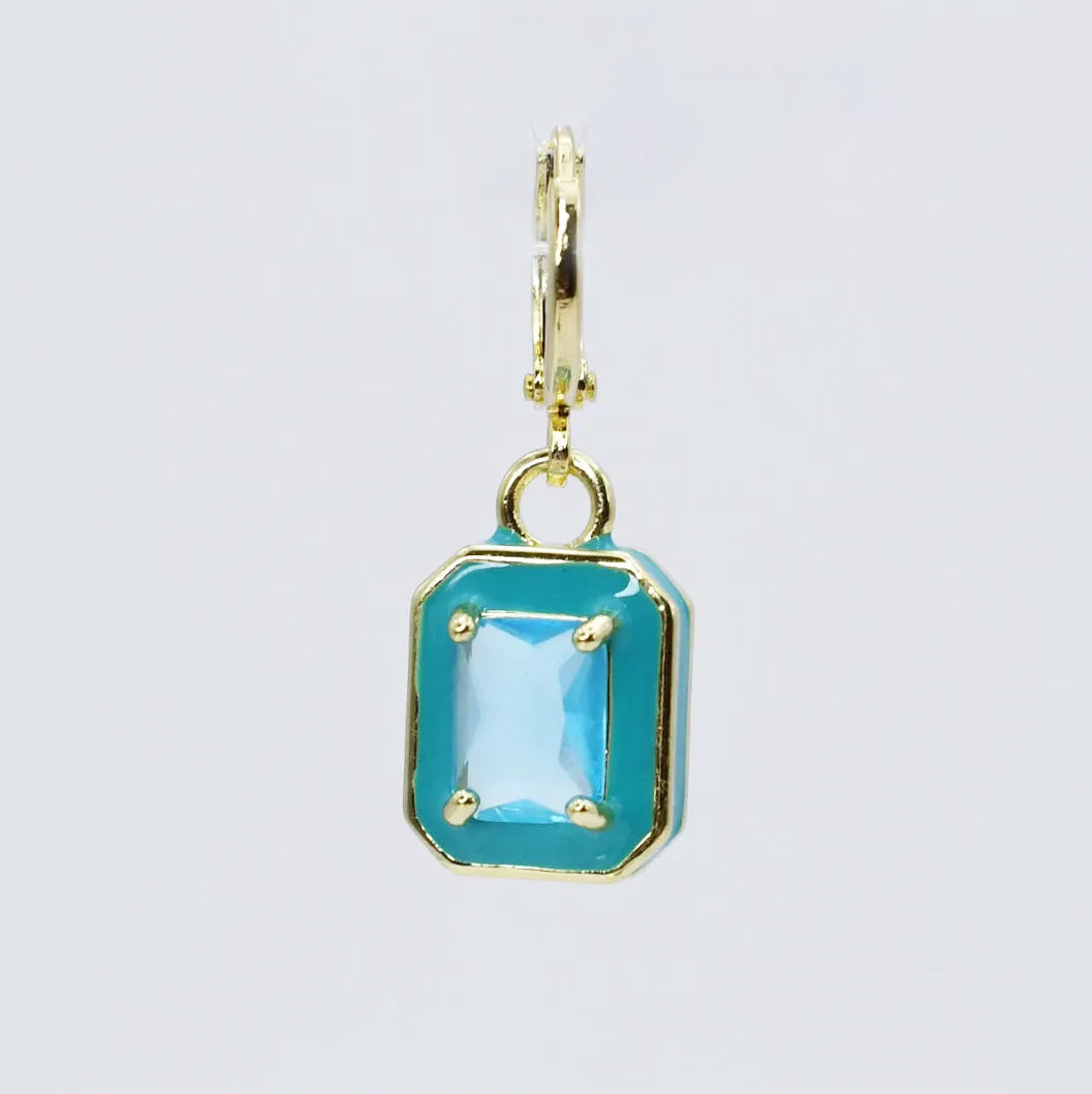 Blue Crystal Pendant Charm CH-200