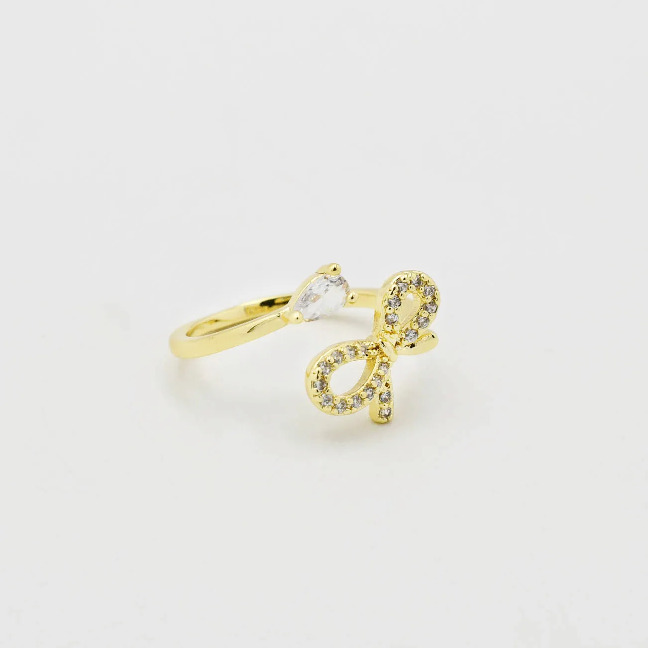 Bow Crystal Ring P7