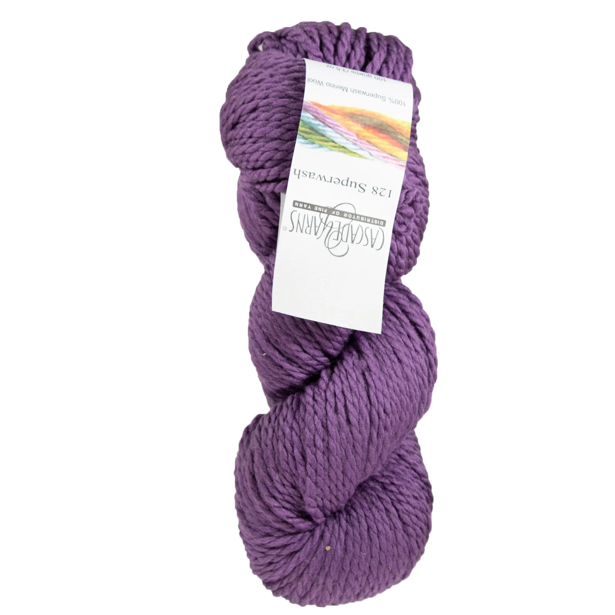 Cascade Yarns 128 Superwash Yarn - 232 Grape Compote