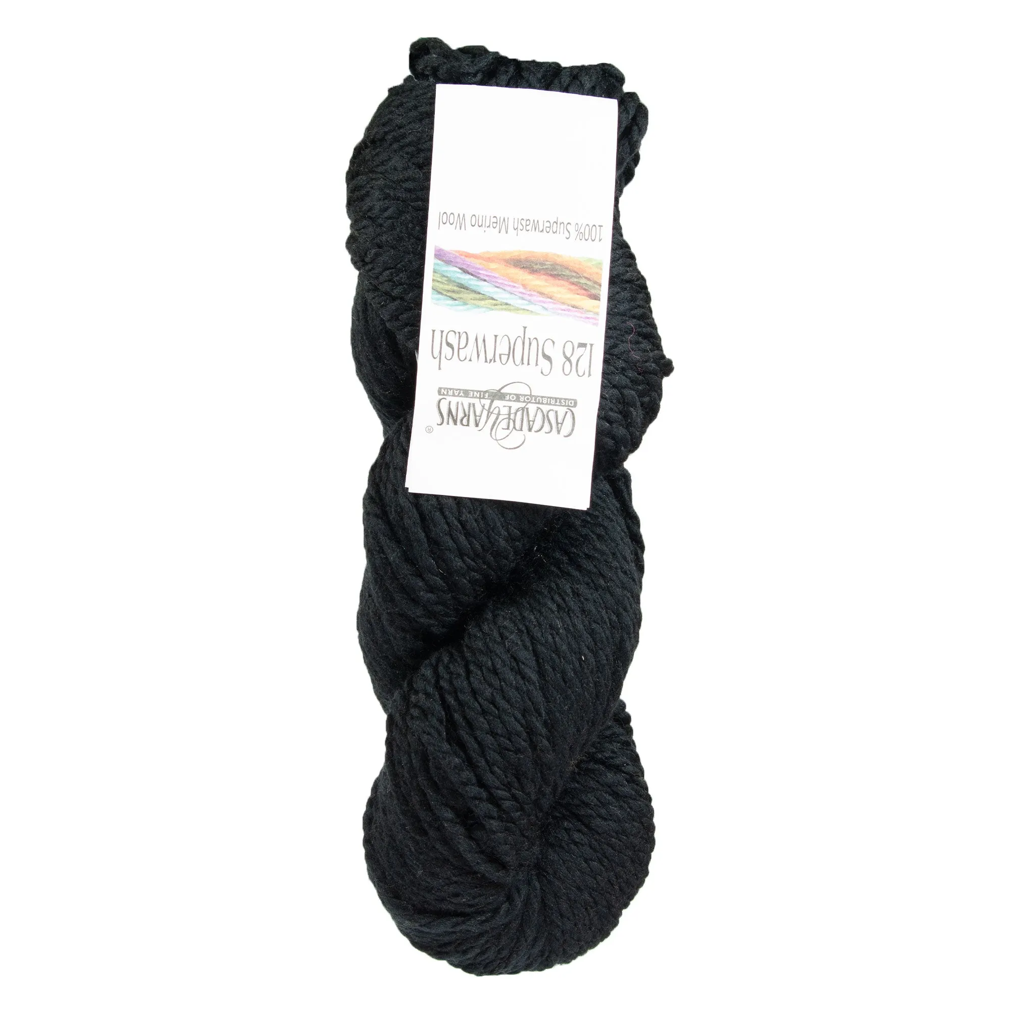 Cascade Yarns 128 Superwash Yarn - 815 Black