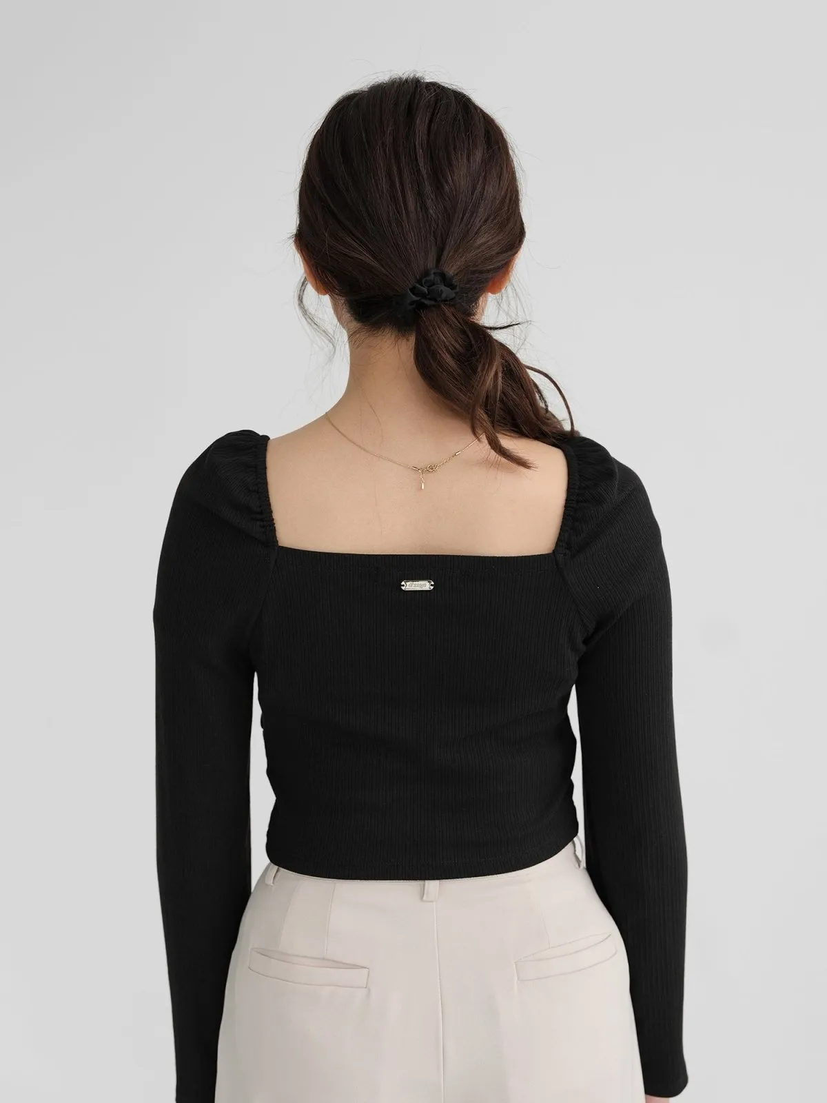 Ceres Wrap Front Knit Top*