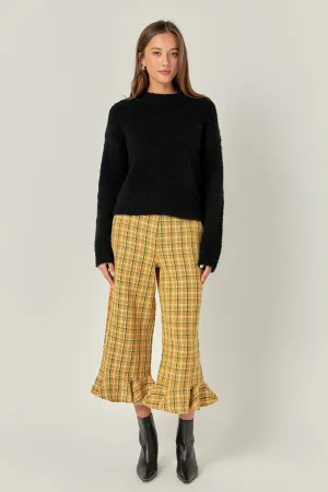 English Factory - Tweed Wide Leg Culotte Pants