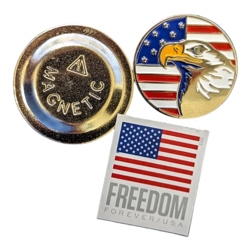 Flag Eagle | Magnetic Hat Pin