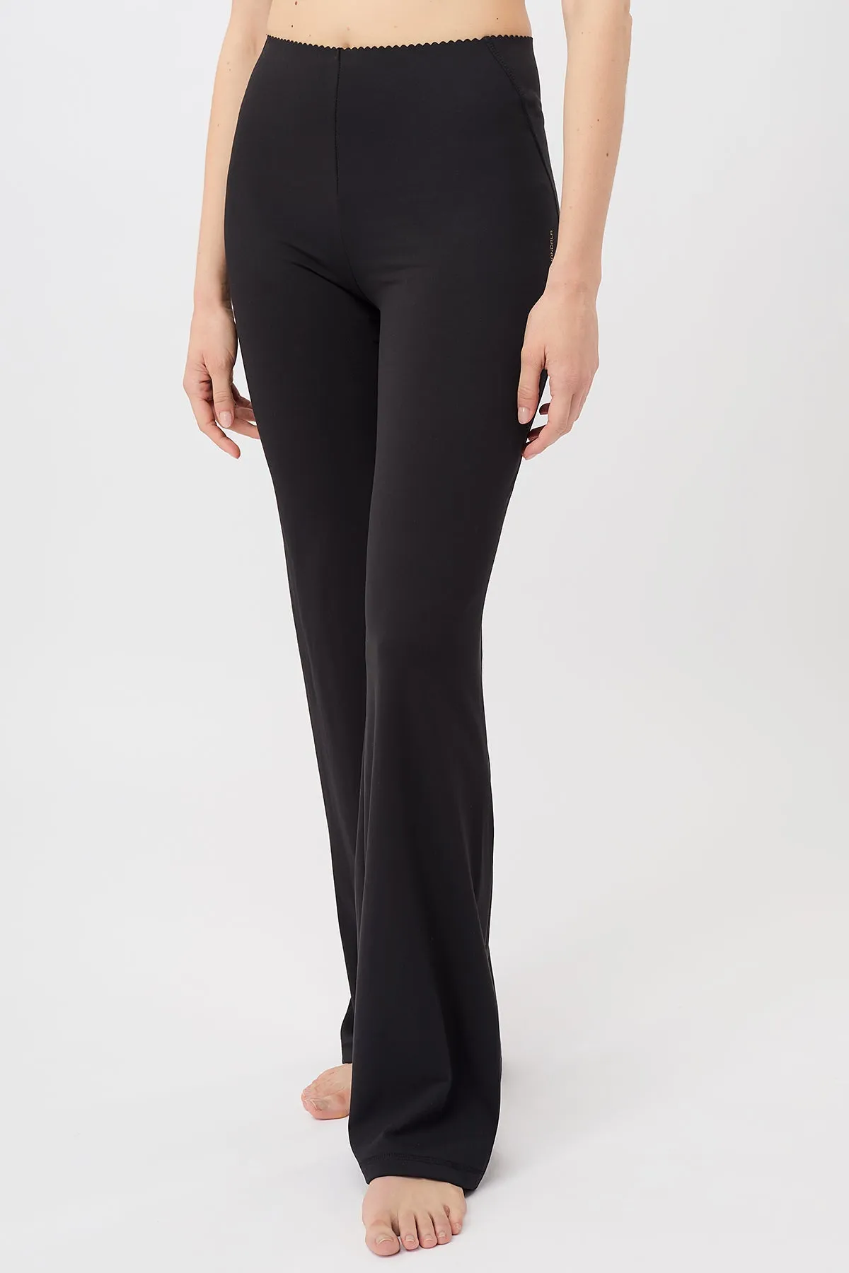 Flared Workout Pants Black