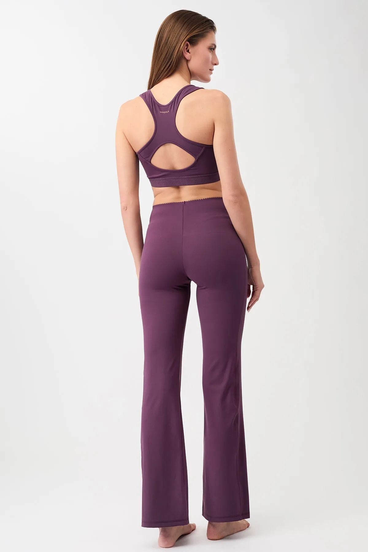 Flared Workout Pants Purple Passion