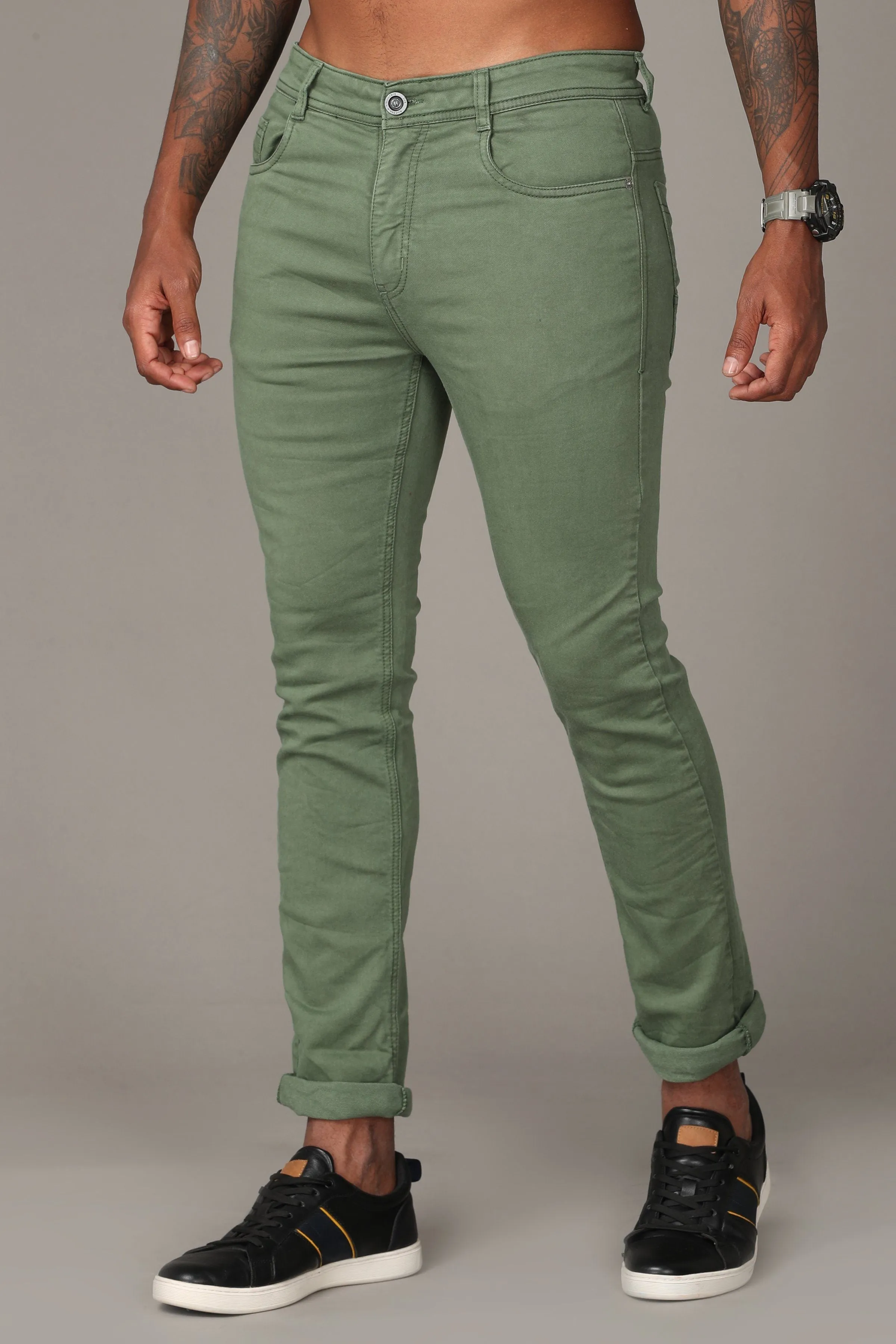 Green Denim Jeans