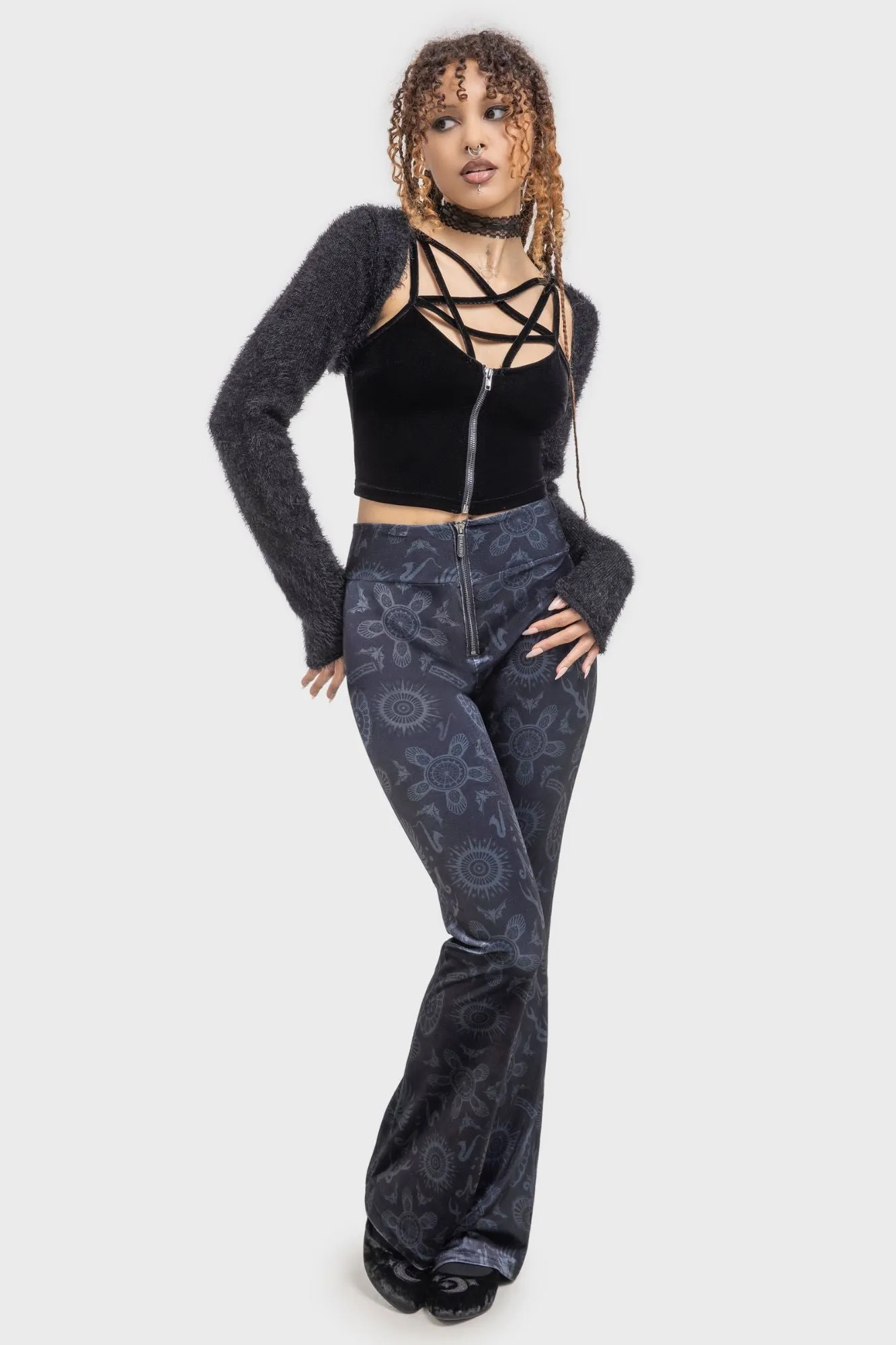 Half Vamp High Waist Trousers