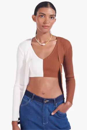 HANA TOP | TAN WHITE