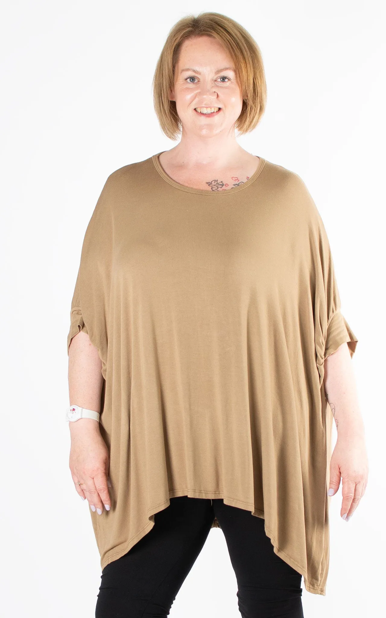 Jersey Plain Top | Sand