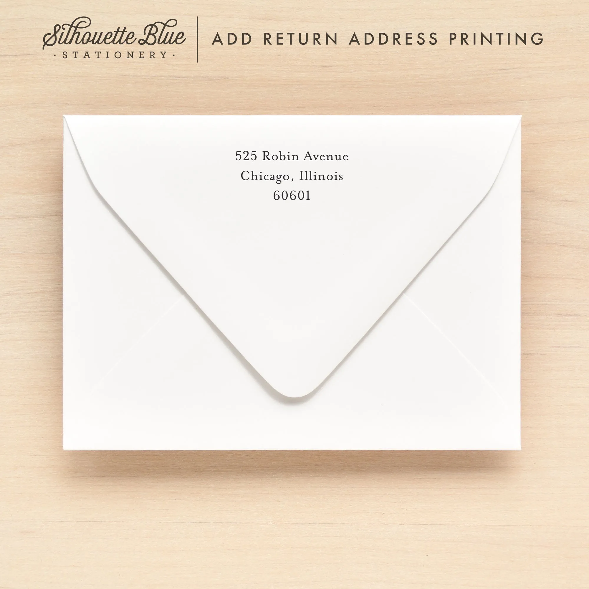 Justified Personalized Stationery