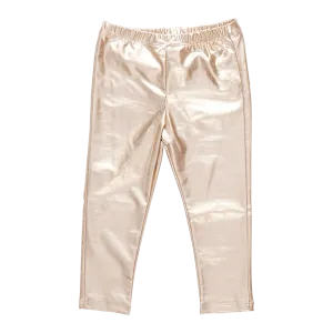 Lamé Legging, Light Gold