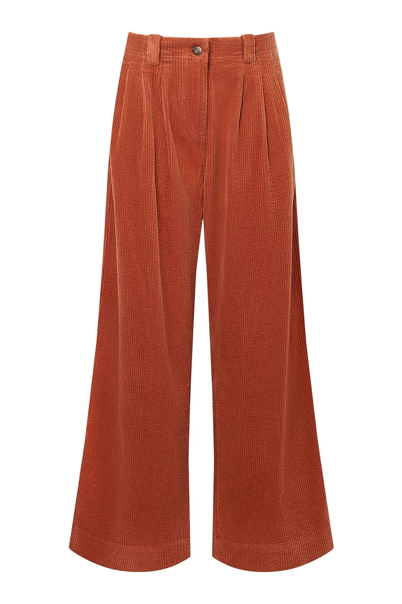 Lola Organic Cotton Corduroy Trouser Ginger