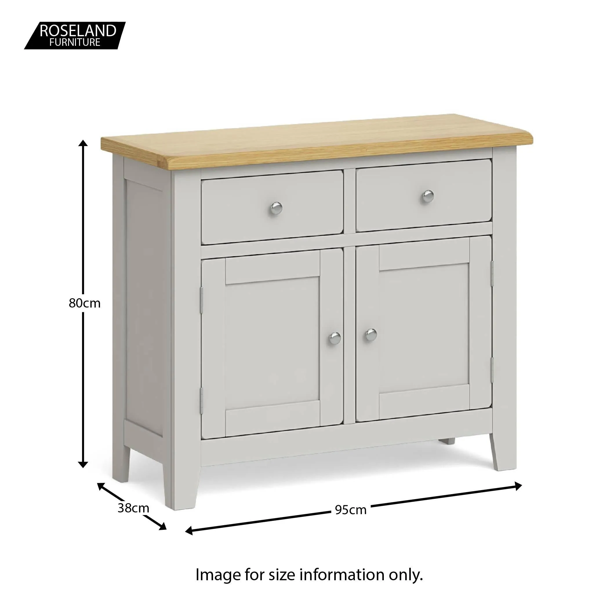 Lundy Grey Small Sideboard