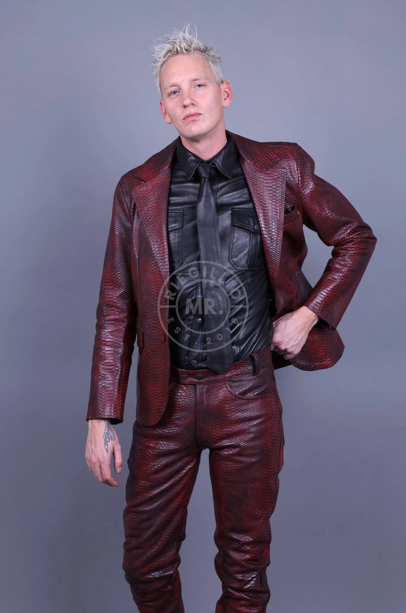 Mehron Leather Snake Pants