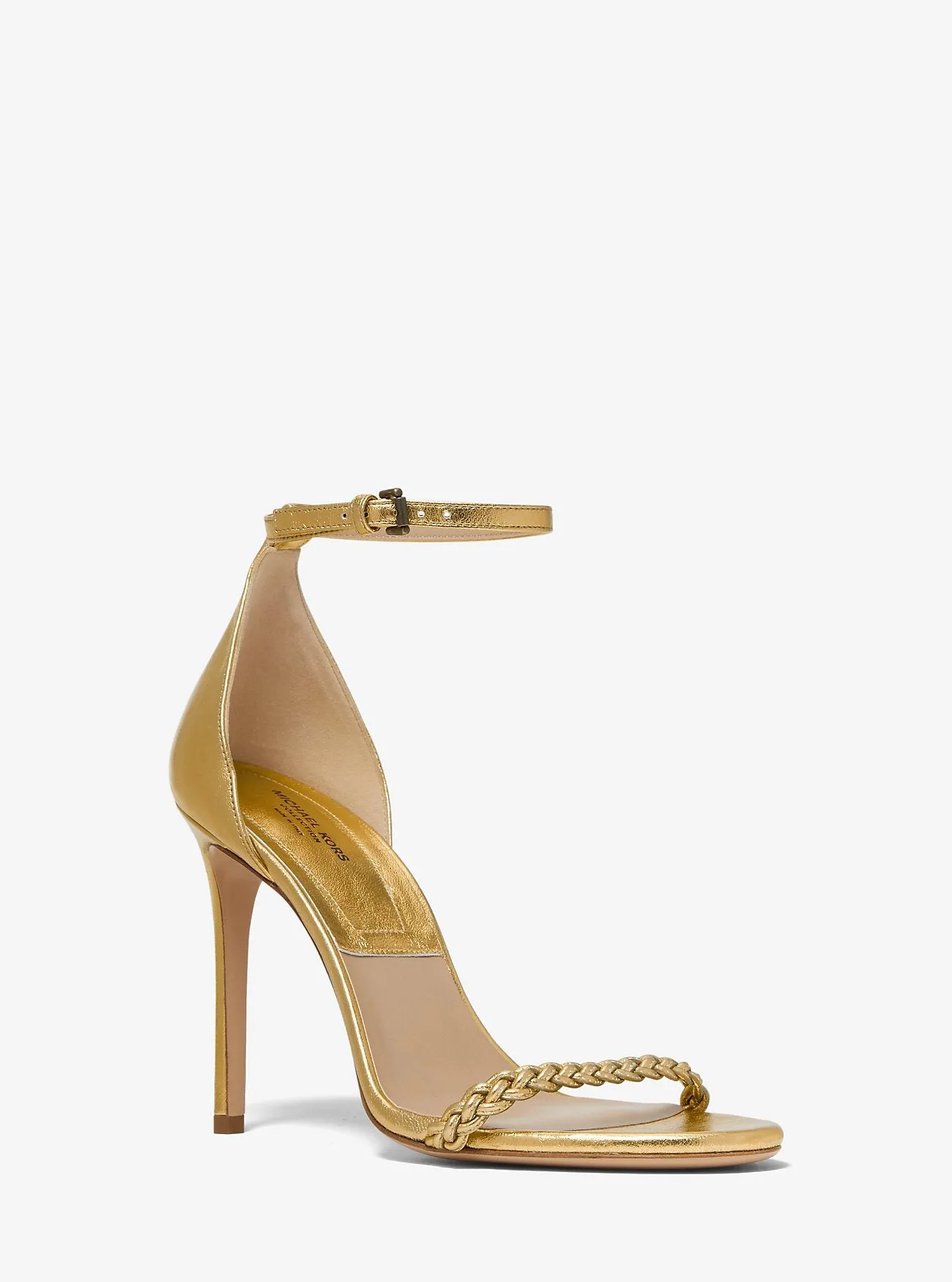 Michael Kors Joslyn Metallic Leather Sandals