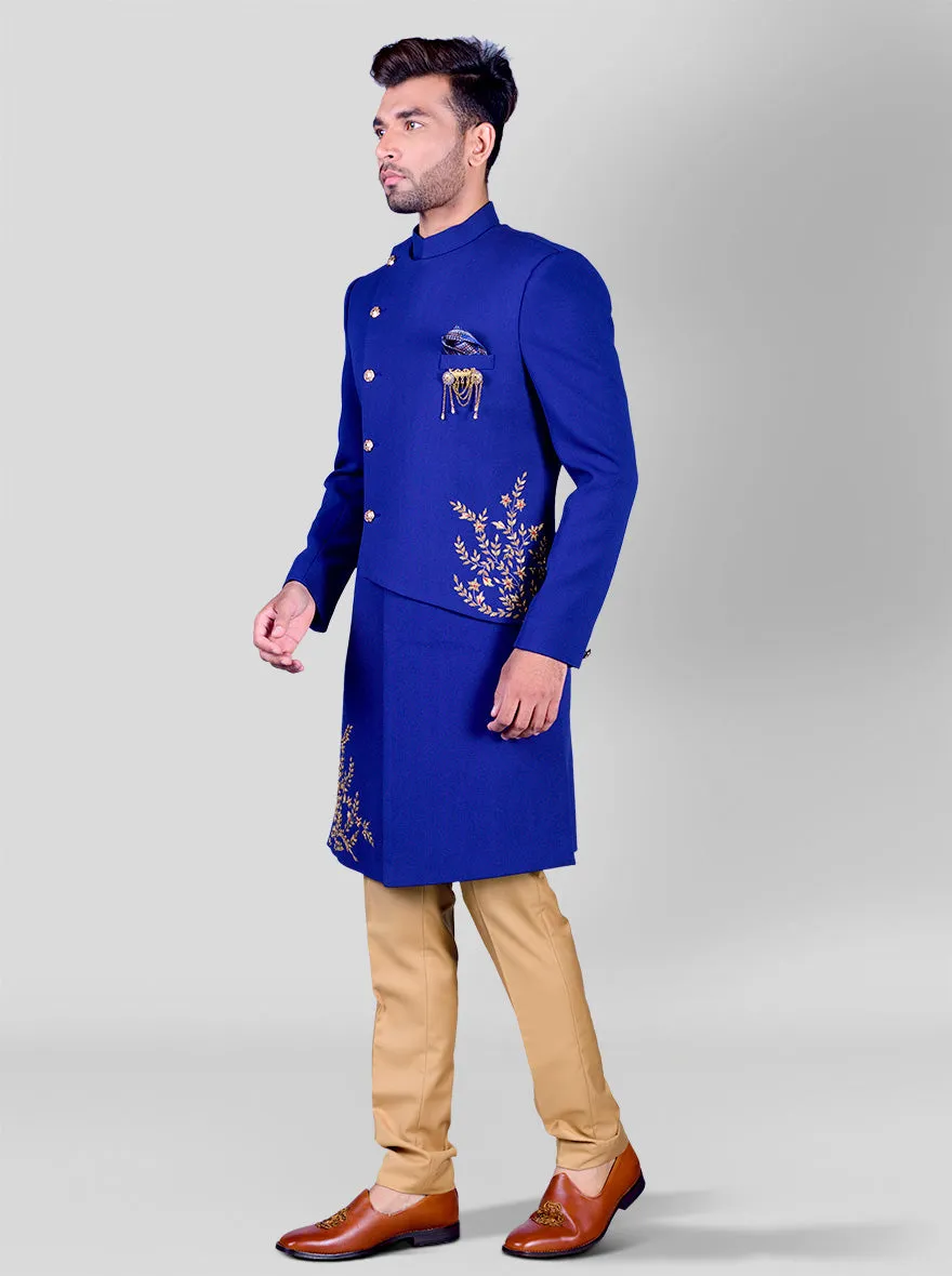 Navy Blue Indowestern | Azania