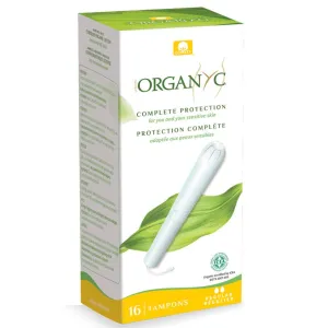 Organyc Regular Tampons Cardboard Applicator 16s