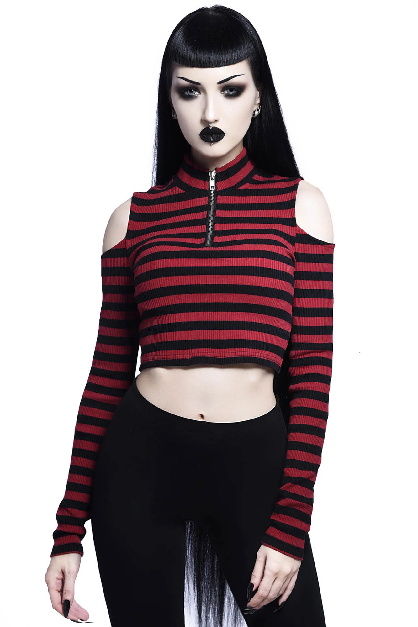 Phoebe Ribbed Top [BLOOD]