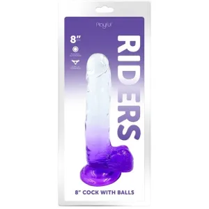 Playful Riders 8" Cock With Balls