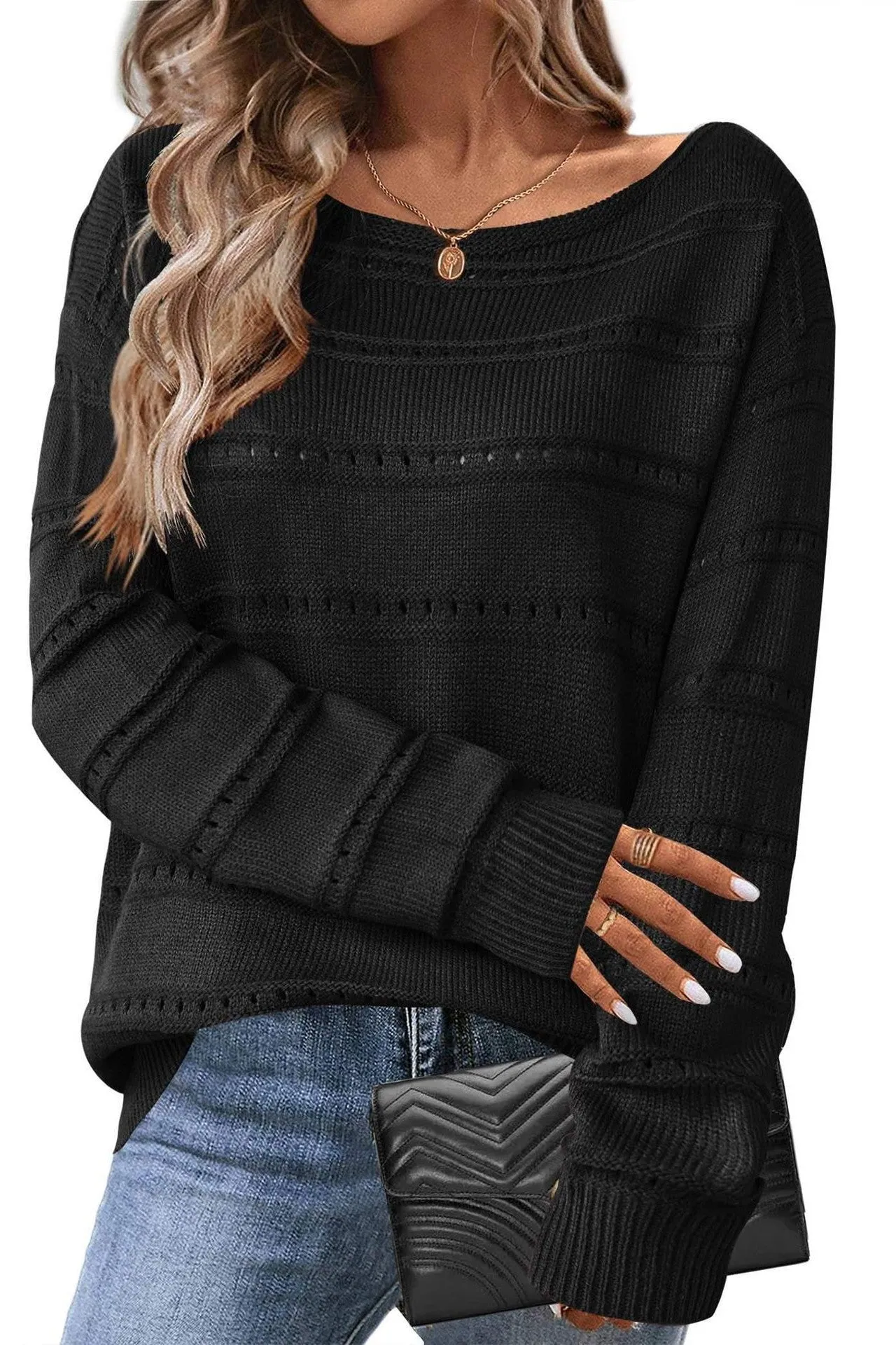 Rock Your Style Sweater Top Black