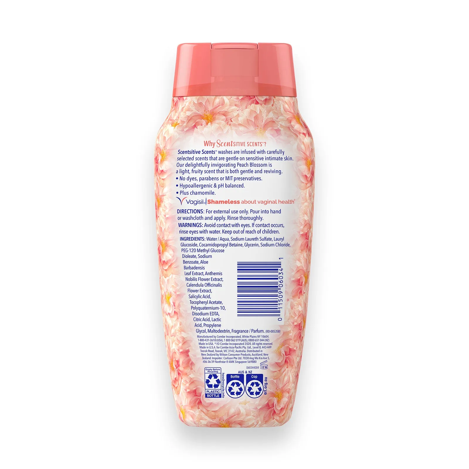 Scentsitive Scents Daily Intimate Wash Peach Blossom 354ml