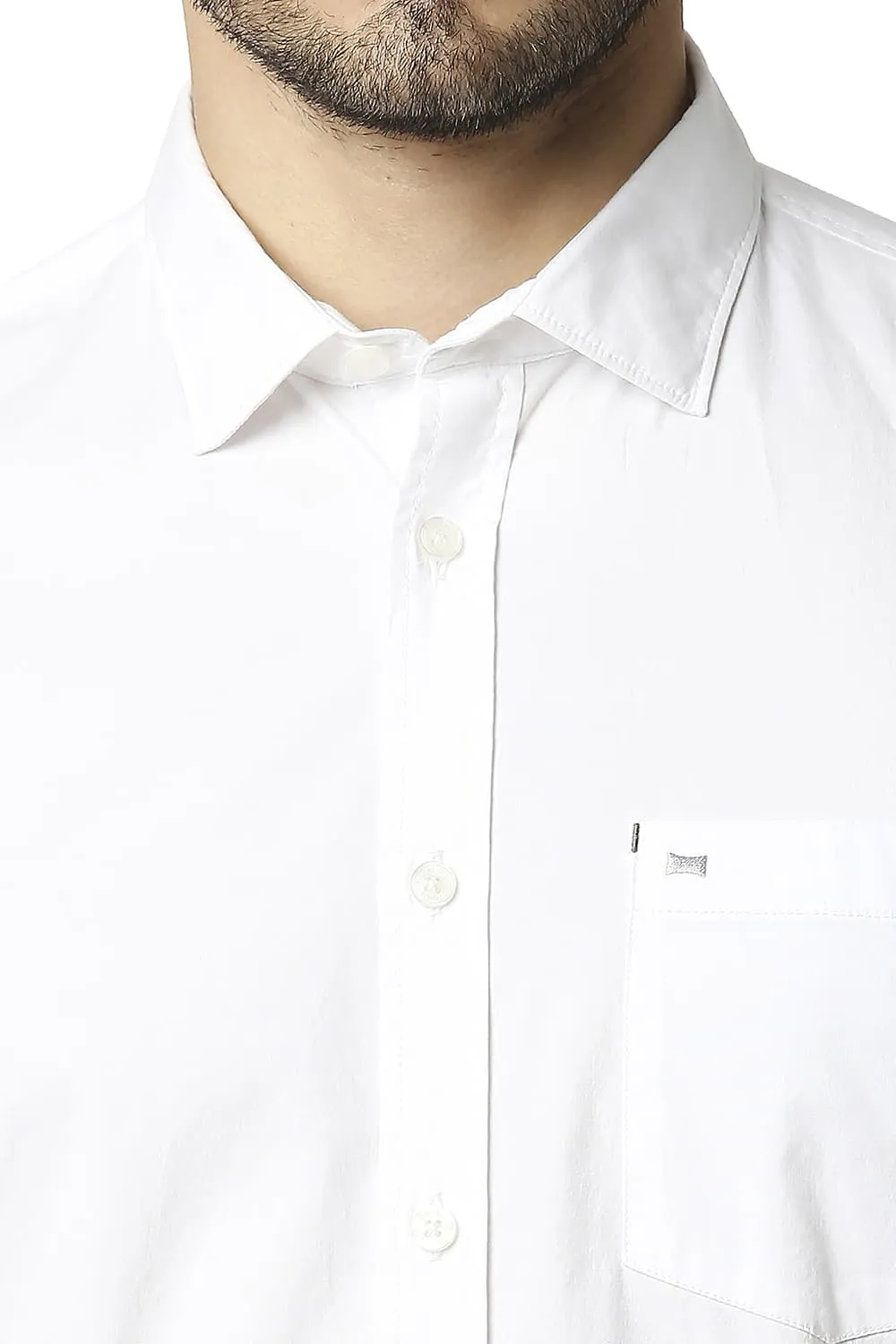 Slim Fit Poplin Stretch Halfsleeves Shirt