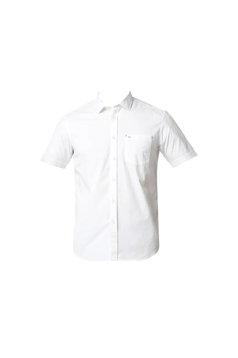 Slim Fit Poplin Stretch Halfsleeves Shirt