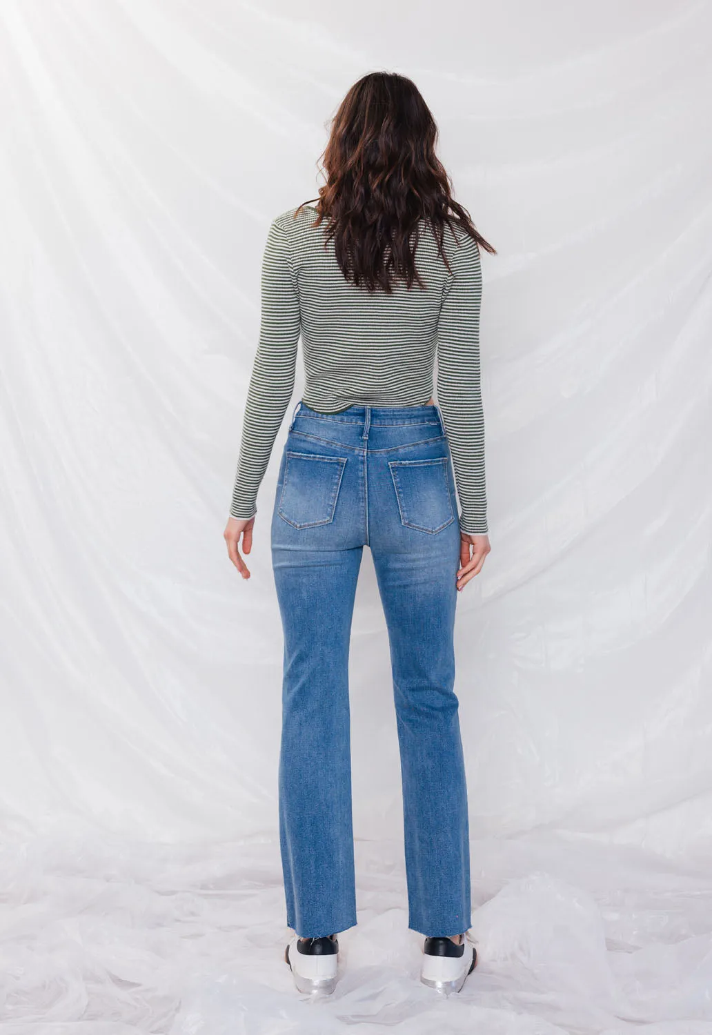 Super High Rise Mini Bootcut Jeans