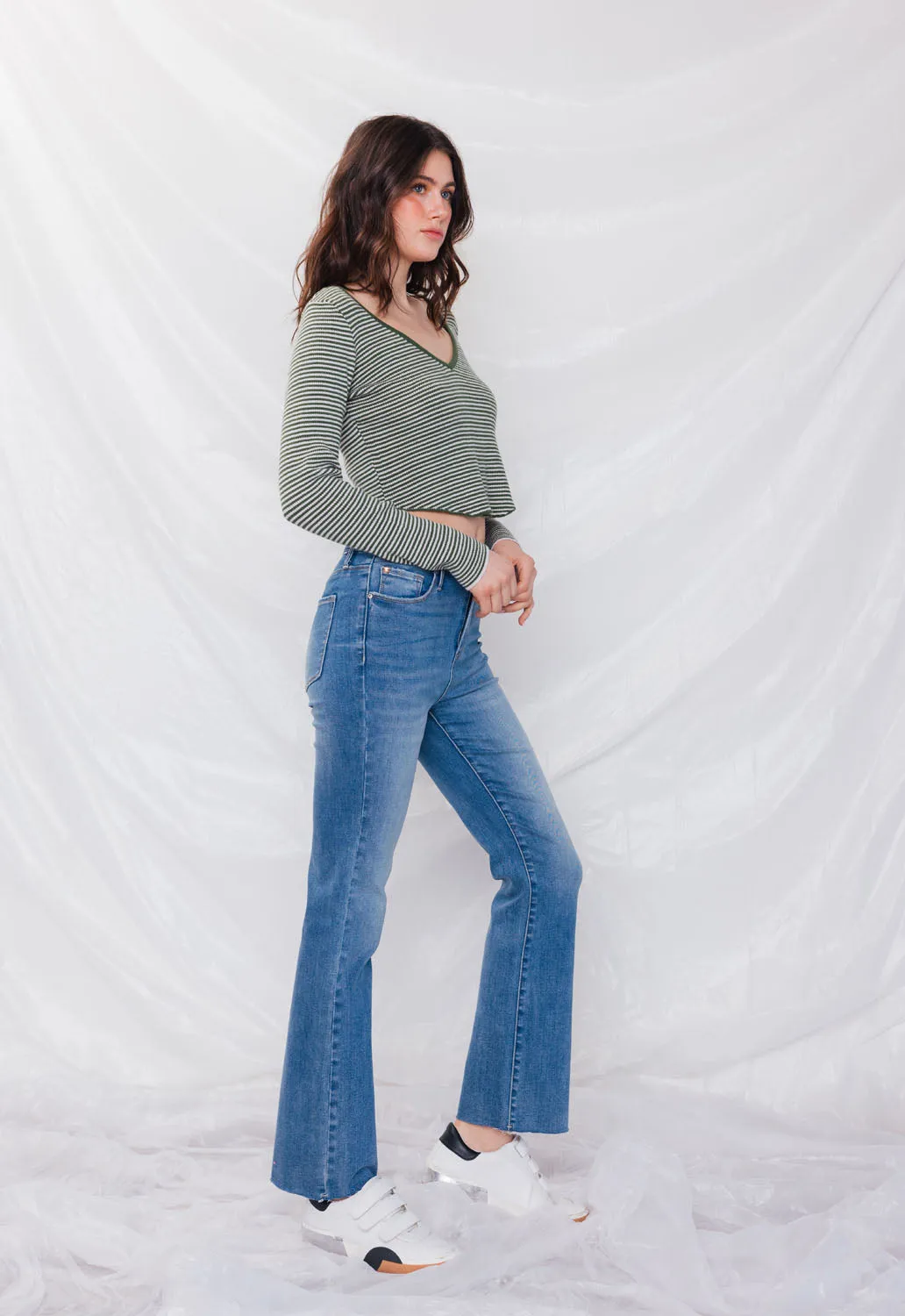 Super High Rise Mini Bootcut Jeans