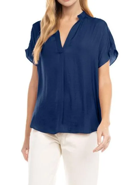 The Paige top- Navy