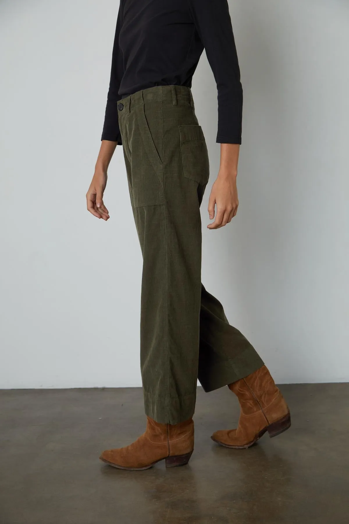 VERA CORDUROY WIDE LEG PANT