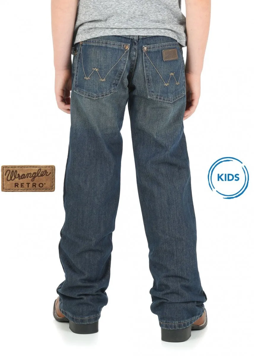 Wrangler Boys Retro Relaxed Boot Western Jeans