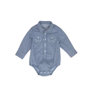 Wrangler Kid's Western Blue Onesie