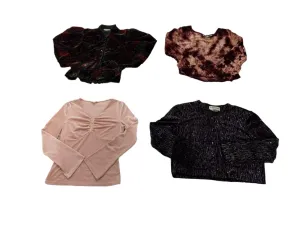 Y2k Velvet Shiny Blouses Mix - 11 pcs